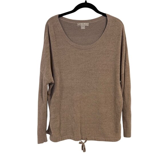 Barefoot Dreams Ultra Lite Slouchy Beach‎ Rock Taupe Pullover Top Size S - Picture 1 of 7
